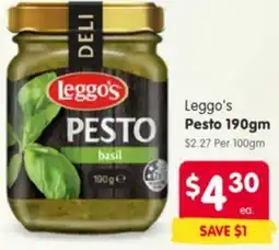 Spar Leggo's Pesto offer