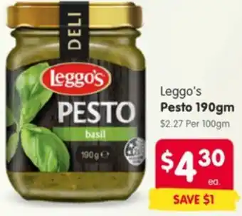 Spar Leggo's Pesto offer