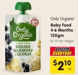 Spar Only Organic Baby Food offer