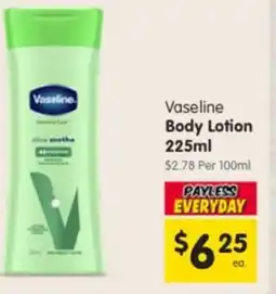 Spar Vaseline Body Lotion offer