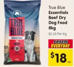 Spar True Blue Essentials Beef Dry Dog Food offer