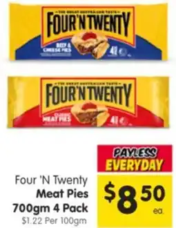 Spar Four 'N Twenty Meat Pies offer
