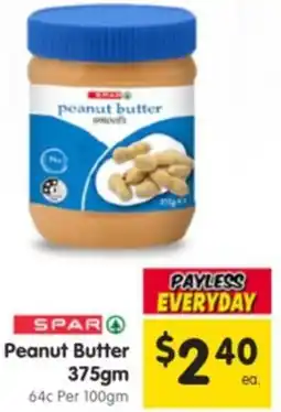 Spar SPAR Peanut Butter offer