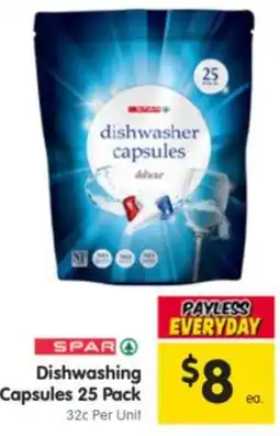 Spar Dishwashing Capsules offer