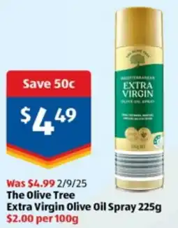 ALDI The Olive Tree Extra Virgin Olive Oil Spray offer