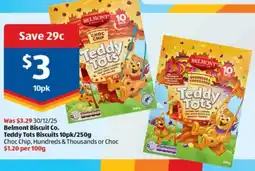 ALDI Belmont Biscuit Co. Teddy Tots Biscuits offer