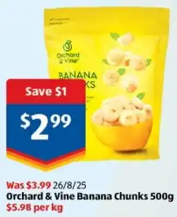 ALDI Orchard & Vine Banana Chunks offer