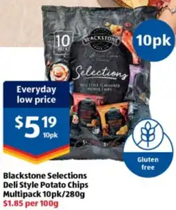 ALDI Blackstone Selections Deli Style Potato Chips Multipack offer