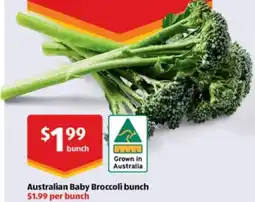 ALDI Australian Baby Broccoli bunch offer