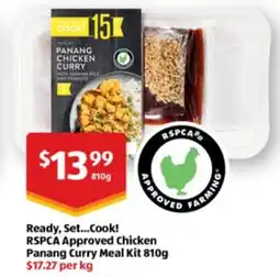 ALDI Ready, Set...Cook! RSPCA Approved Chicken Panang Curry Meal Kit offer