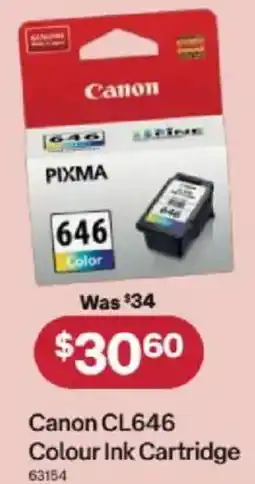 Australia Post Canon CL646 Colour Ink Cartridge offer