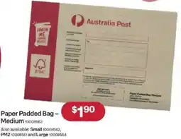 Australia Post Paper Padded Bag offer