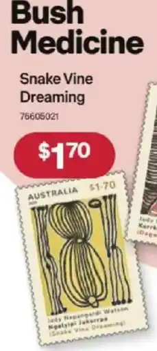 Australia Post Snake Vine Dreaming offer