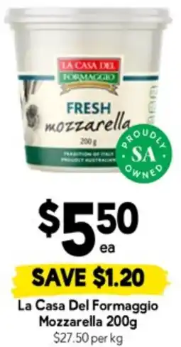 Drakes La Casa Del Formaggio Mozzarella offer