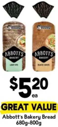 Drakes Abbott's Bakery Bread offer