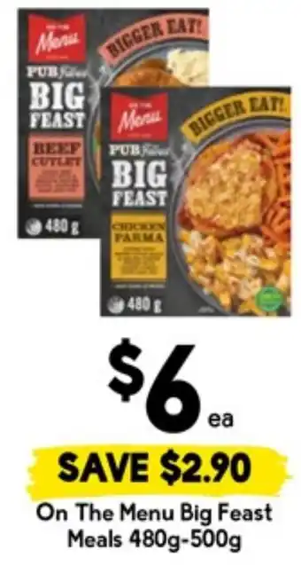 Drakes On The Menu Big Feast Meals offer