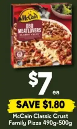 Drakes McCain Classic Crust Family Pizza offer