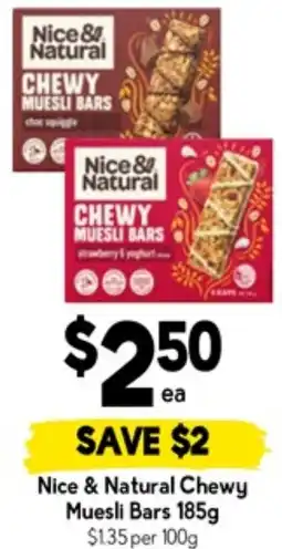 Drakes Nice & Natural Chewy Muesli Bars offer