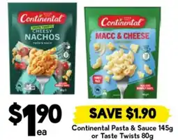 Drakes Continental Pasta & Sauce or Taste Twists offer