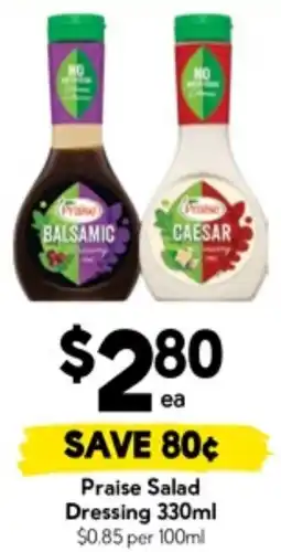 Drakes Praise Salad Dressing offer