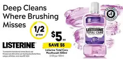 Drakes Listerine Total Care Mouthwash offer