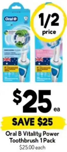 Drakes Oral B Vitality Power Toothbrush offer