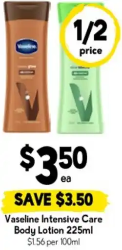 Drakes Vaseline Intensive Care Body Lotion offer