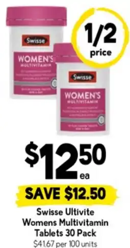 Drakes Swisse Ultivite Womens Multivitamin Tablets offer