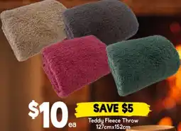 Drakes Teddy Fleece Throw offer