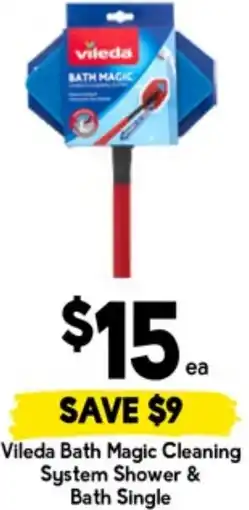 Drakes Vileda Bath Magic Cleaning System Shower & Bath Single offer