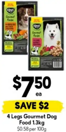 Drakes 4 Legs Gourmet Dog Food offer