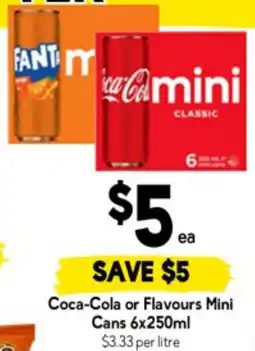 Drakes Coca-Cola or Flavours Mini Cans offer