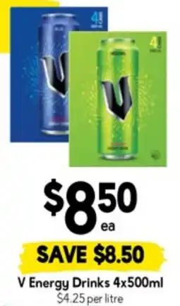 Drakes V Energy Drinks offer