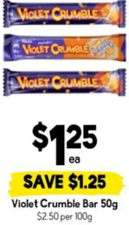 Drakes Violet Crumble Bar offer