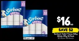 Drakes Sorbent Toilet Tissue Silky White offer