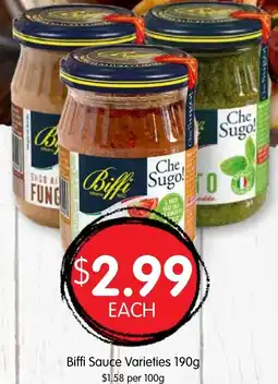Spudshed Biffi Sauce Varieties offer
