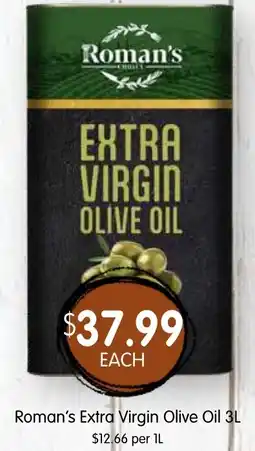 Spudshed Roman's Extra Virgin Olive Oil offer