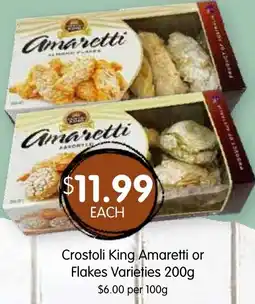 Spudshed Crostoli King Amaretti or Flakes Varieties offer