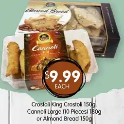 Spudshed Crostoli King Crostoli 150g, Cannoli Large offer