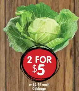 Spudshed Cabbage offer