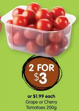 Spudshed Grape or Cherry Tomatoes offer