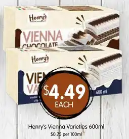 Spudshed Henry's Vienna offer