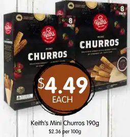Spudshed Keith's Mini Churros offer