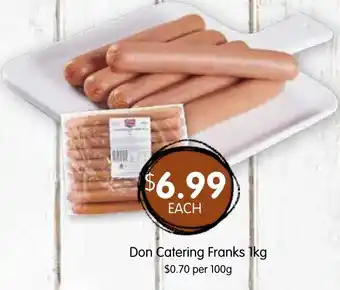Spudshed Don Catering Franks offer