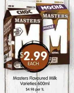 Spudshed Masters Flavoured Milk Varieties offer