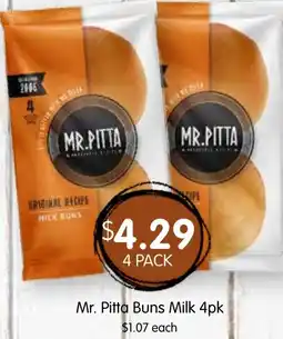 Spudshed Mr. Pitta Buns Milk offer