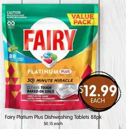 Spudshed Fairy Platium Plus Dishwashing offer