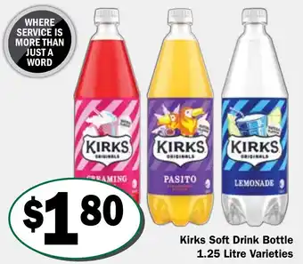 Kirks Soft Drink Bottle