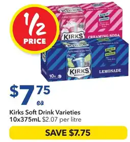 Ritchies Kirks Soft Drink offer