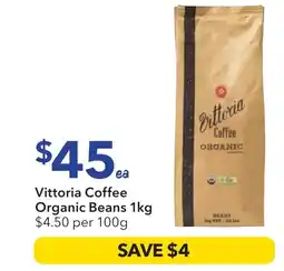 Ritchies Vittoria coffee organic beans offer